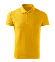 Tricou polo copii galben fata