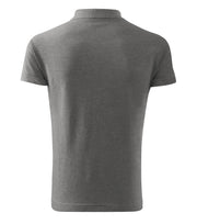 Tricou polo copii gri melanj spate