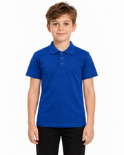 Tricou polo copii model albastru