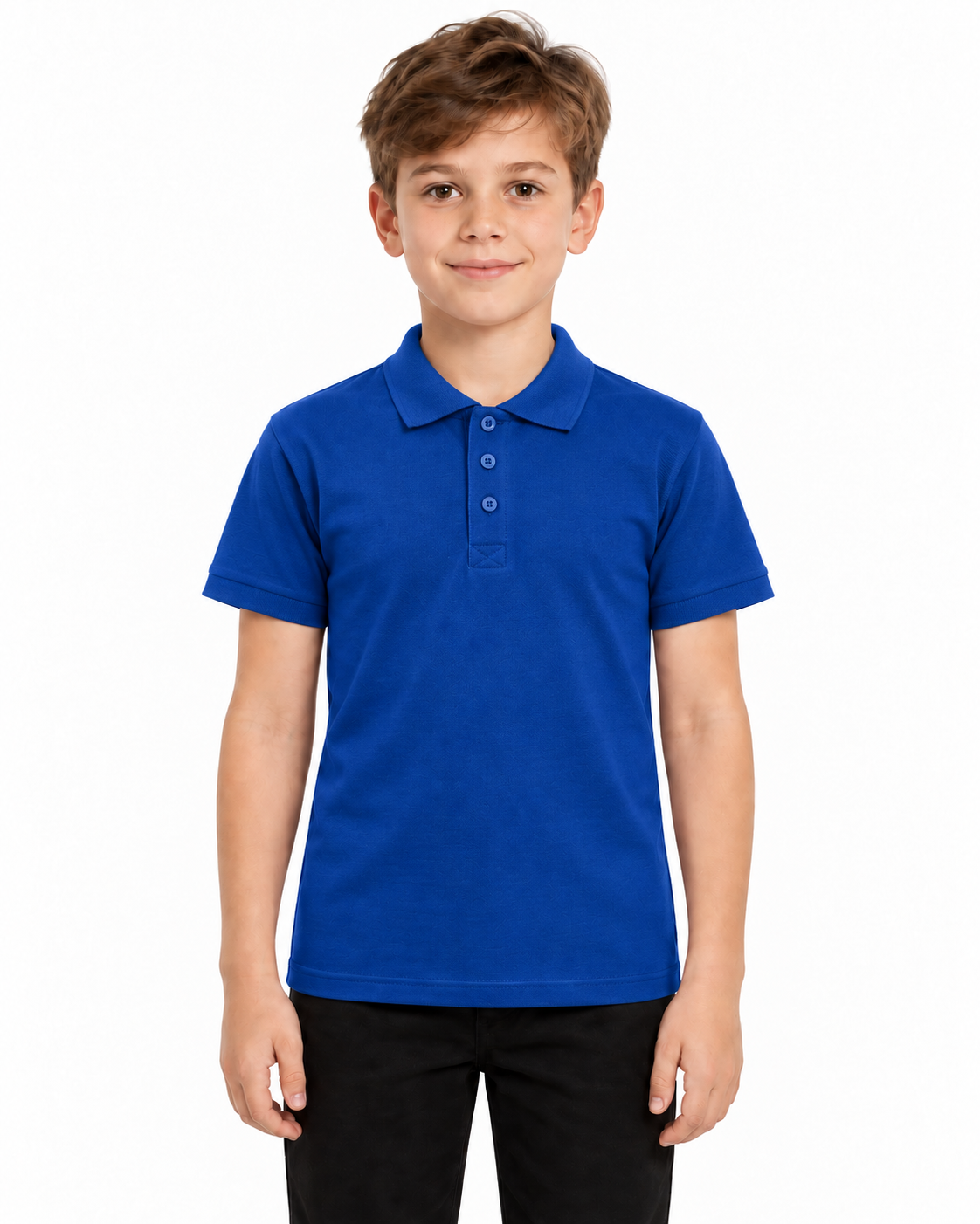 Tricou polo copii model albastru