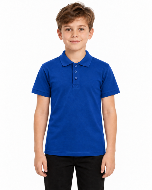Tricou polo copii model albastru