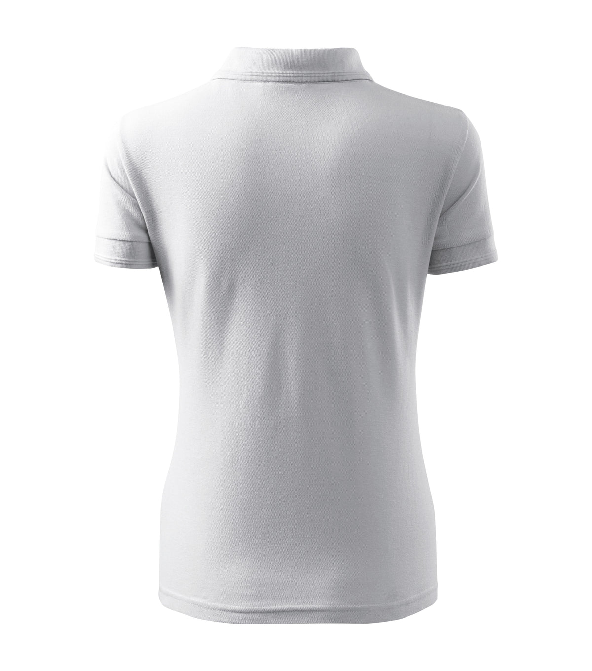Tricou polo dama alb spate