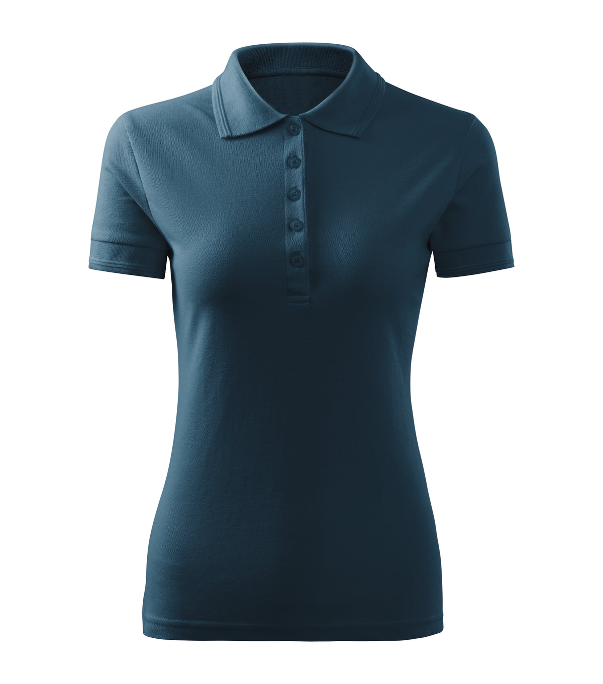 Tricou polo dama bleumarin fata
