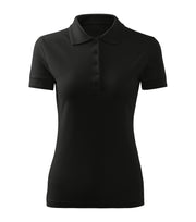 Tricou polo dama negru fata