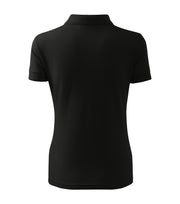 Tricou polo dama negru spate
