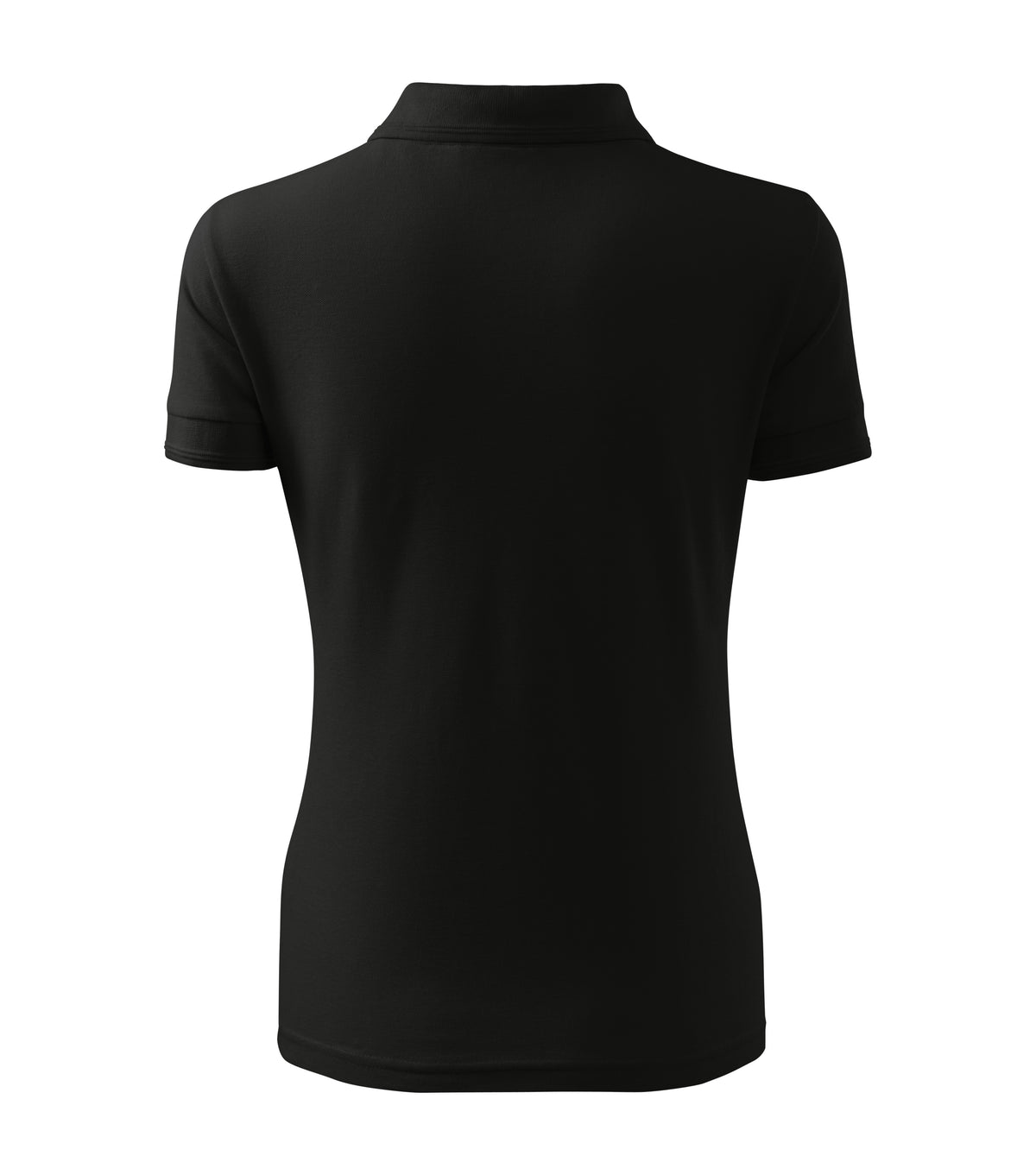 Tricou polo dama negru spate