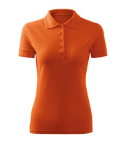 Tricou polo dama portocaliu fata