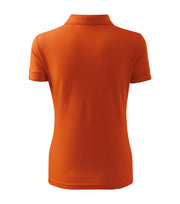 Tricou polo dama portocaliu spate