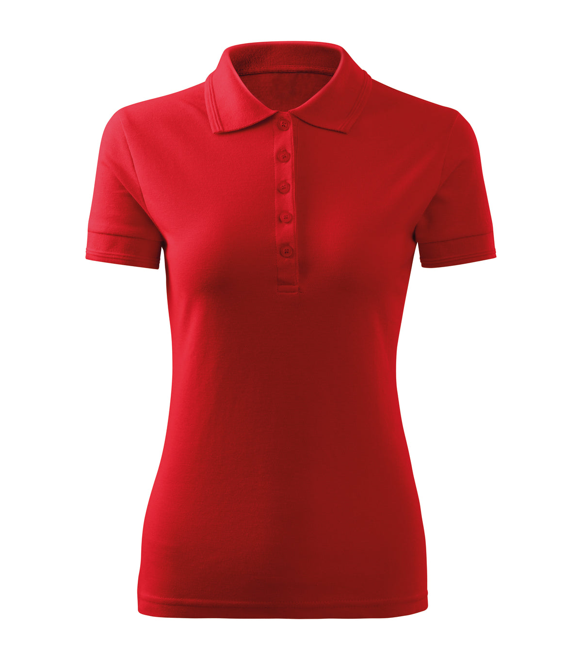 Tricou polo dama rosu fata