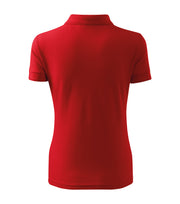 Tricou polo dama rosu spate