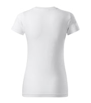 Tricou regular fit dama cambrat - Alb - spate