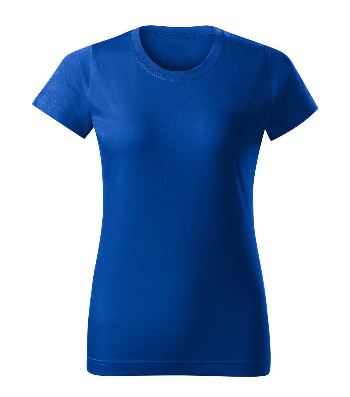 Tricou regular fit dama cambrat - Albastru - fata