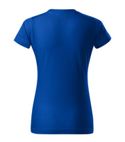 Tricou regular fit dama cambrat - Albastru - spate