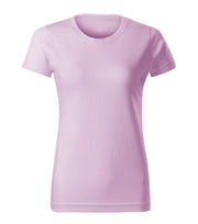 Tricou regular fit dama cambrat - Lila - fata