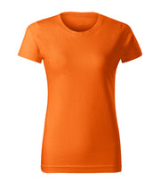 Tricou regular fit dama cambrat - Portocaliu - fata