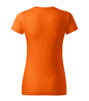 Tricou regular fit dama cambrat - Portocaliu - spate