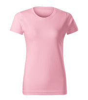 Tricou regular fit dama cambrat - Roz - fata