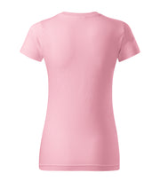 Tricou regular fit dama cambrat - Roz - spate