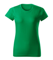 Tricou regular fit dama cambrat - Verde - fata