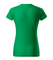 Tricou regular fit dama cambrat - Verde - spate